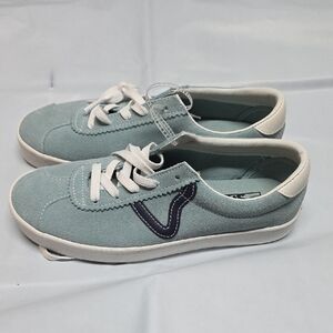 Vans Light Blue and White Casual Sneakers